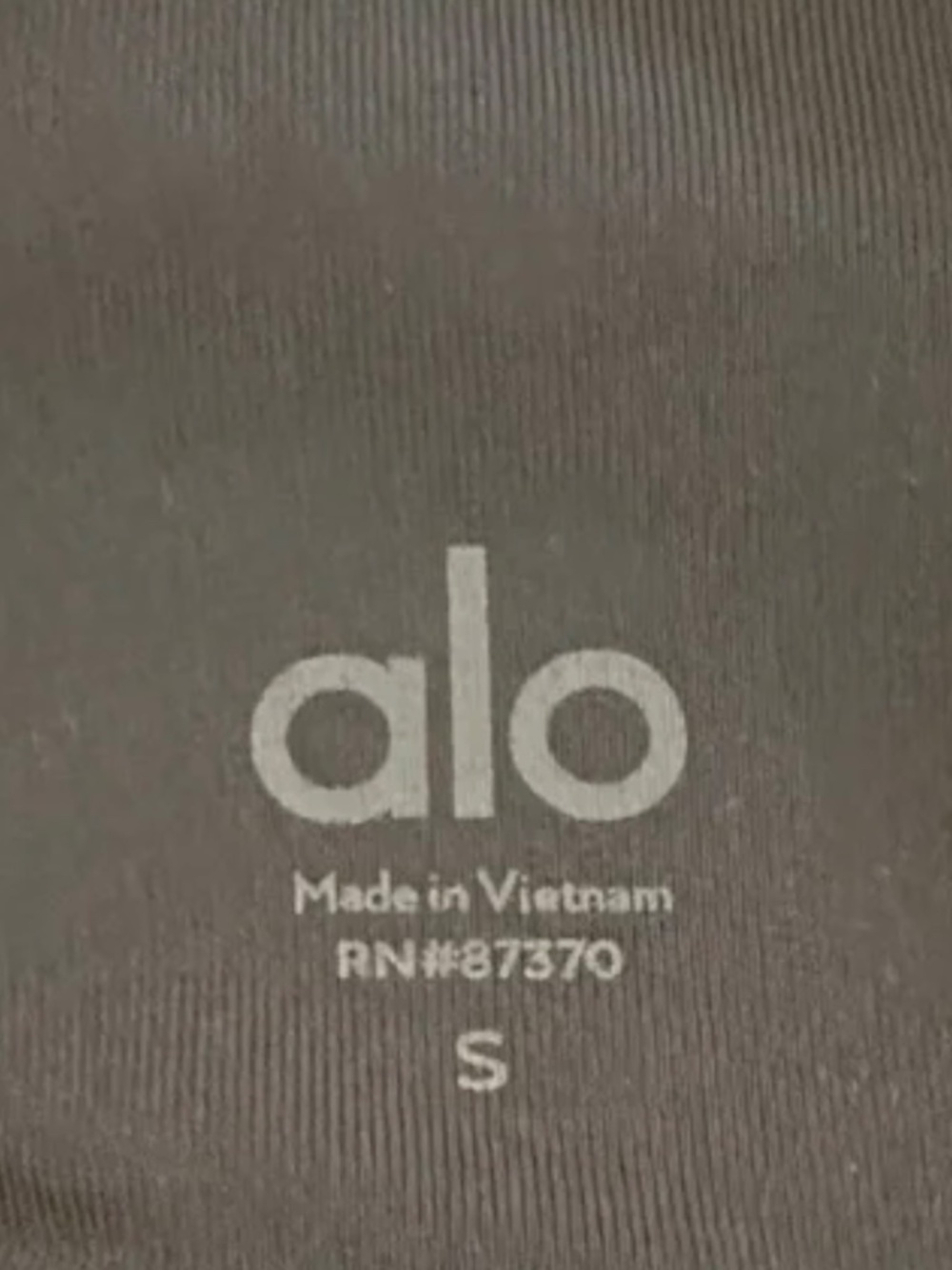 Alo Airbrush Leggings Small Anthracite High Waist Sculpting Yoga Pilates - Picture 7 of 8